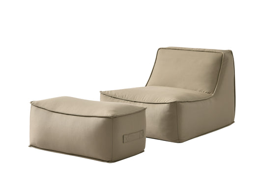 LOFACE The Arm Lounge Chair with Ottoman(LS102) Vintage Khaki